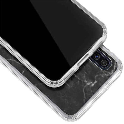 Black Marble Galaxy A50 Clear Case